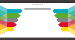 Desktop Screenshot of poly-electronic.ch