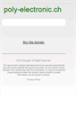 Mobile Screenshot of poly-electronic.ch