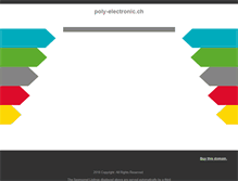 Tablet Screenshot of poly-electronic.ch